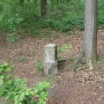 Grenzstein am Schäfersee Wegkabelung